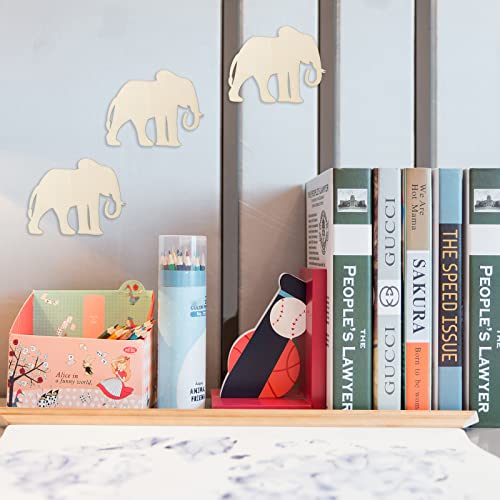 Elephant Wood Craft Animal Unfinished Wood DIY Craft Ornament for Wedding Birthday Thanksgiving Party Animal Theme Party Decoration 20Pack Lamantery