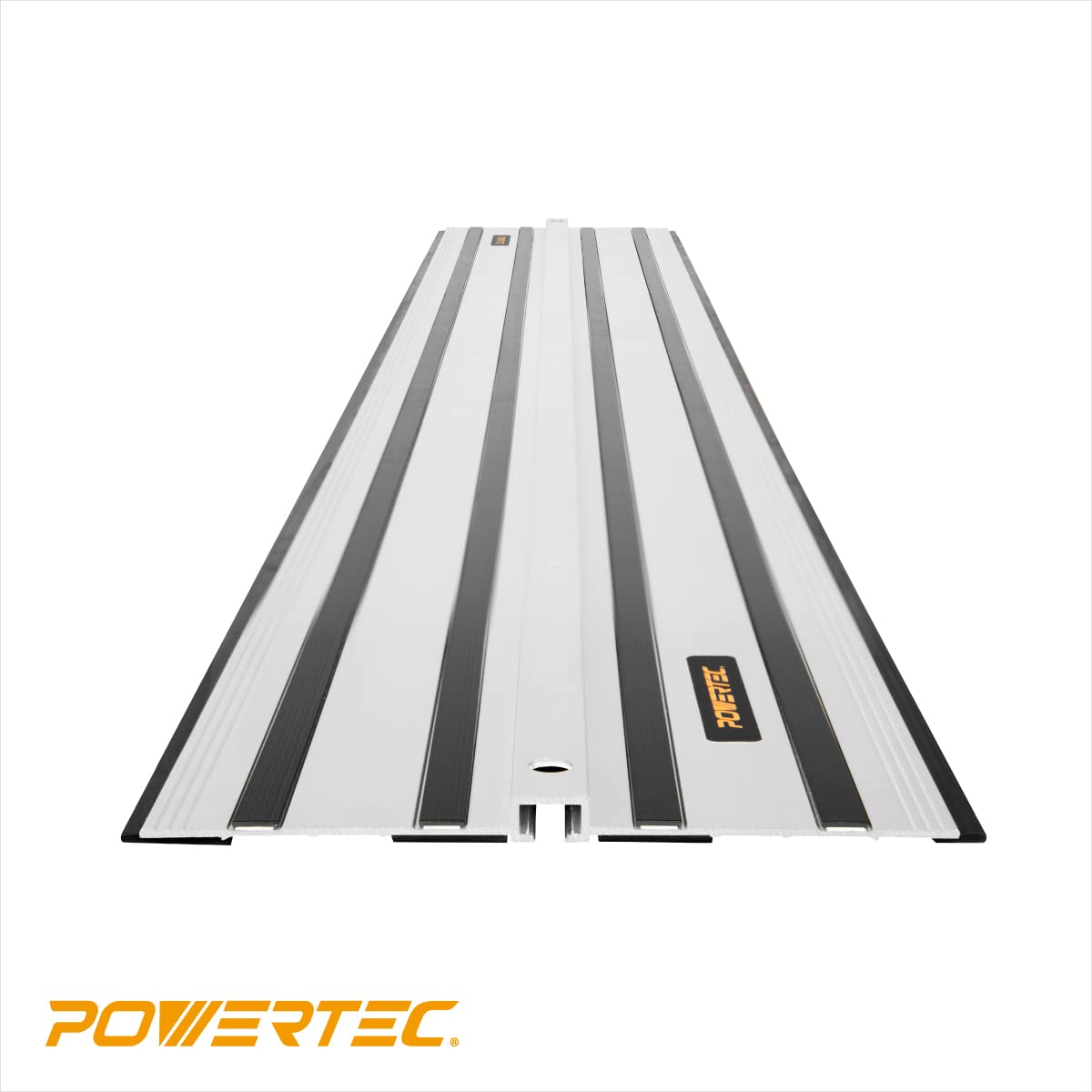POWERTEC 71691 110 Inch Track Saw Guide Rail Connector Set for DeWalt Track Saws, Clamping Options Includes 2x55" Aluminum Extruded Guided Rails and POWERTEC
