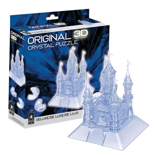 BePuzzled | Grand Castle Deluxe Original 3D Crystal Puzzle, Ages 12 and Up Original 3D Crystal Puzzles