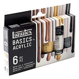 Liquitex Basics Metallics & Iridescents Acrylic Paint Set Paints