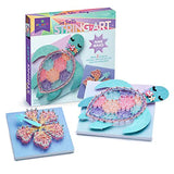 Craft-tastic — String Art Sea Turtle for 2 Fun Craft Projects — Sea Turtle and Hibiscus Flower — Ages 10+ Craft-tastic
