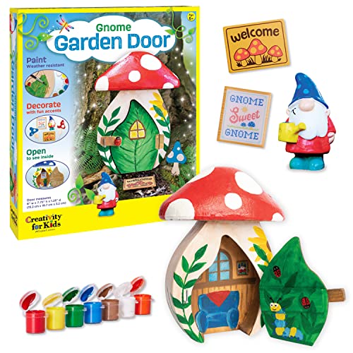 Creativity for Kids Gnome Garden Door - Painting Arts and Crafts for Boys and Girls, Kids Activities for Ages 6-8+ - WoodArtSupply