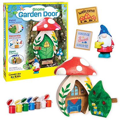 Creativity for Kids Gnome Garden Door - Painting Arts and Crafts for Boys and Girls, Kids Activities for Ages 6-8+ - WoodArtSupply