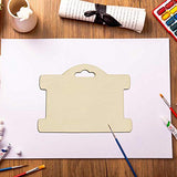 Jewelry Display Card Wood Tags Bracelet Display Cards Blank Unfinished Wood Necklace Card Holder Hanging Cards Earrings Showing Tags (3.94x2.87 in, Creaides