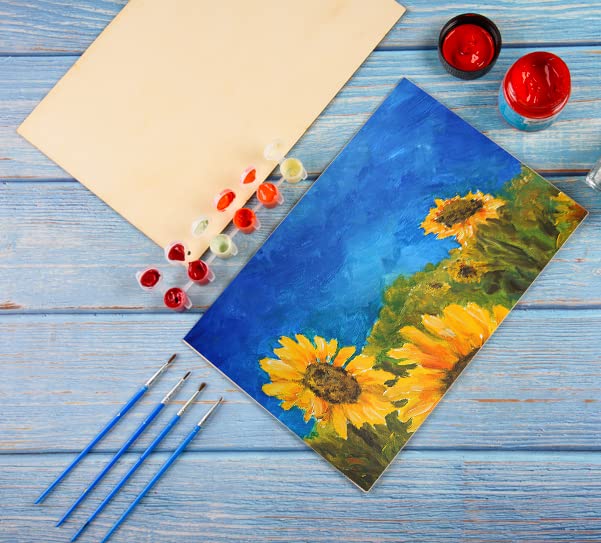 6 Pack Basswood Sheets 12 x 18 x 1/8 Inch-3 mm Unfinished Plywood for Craft Thin Wood Boards Sheets Rectangle Wood Panels for DIY School Projects, AWIZOM