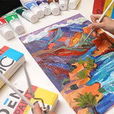 MEEDEN Titanium White Acrylic Paint, Heavy Body, 6 x 60ml/2 fl oz MEEDEN