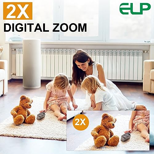 ELP 4K USB HDMI Camera Module Night Vision PC Camera Mini Lightburn Camera for Computer Monitor Simultaneously 2X Digital Zoom USB Security Camera ELP