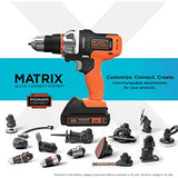 BLACK+DECKER MATRIX 20V MAX Power Tool Kit, Includes Cordless Drill, 12 Attachments and Storage Case (BDCDMT1212KITC1) BLACK+DECKER