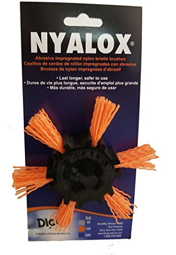 Dico 541-782-4 Nyalox Flap Brush 4-Inch Orange 120 Grit Dico