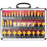 Router Bits Set 1/2 Inch Shank - BAIDETS 35PCS 1/2" Router Bit for Professional and Beginners Carpenter Woodworking Projects BAIDETS