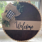 11 Inches Round Shape Unfinished Wood DIY Crafts Circle Wooden Cutouts Wood Discs Slices for Home Painting DIY Projects Craft Decor Pack of 3pcs Qingmao