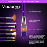 Royal & Langnickel Moderna Angular Brush Set for All Painting Mediums, 5pc Royal & Langnickel