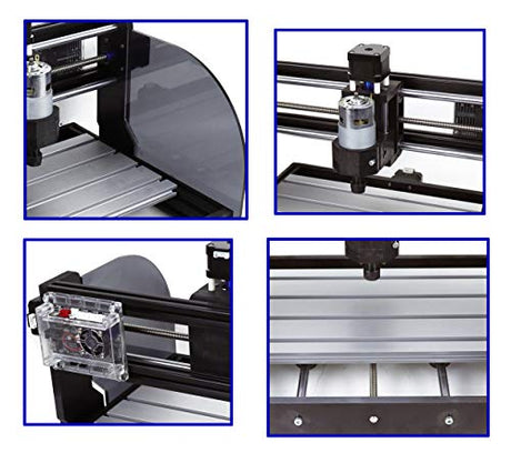 RATTMMOTOR 3018 PRO MAX CNC Wood Router Machine Kit 3 Axis GRBL Control DIY Mini CNC Engraver Carving Milling Machine+Offline Controller+775 Spindle RATTMMOTOR