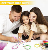 Dowsabel Clay Beads Bracelet Making Kit for Beginner, 5000Pcs Heishi Flat Preppy Polymer Clay Beads with Charms Kit for Jewelry Making, DIY Arts and Dowsabel