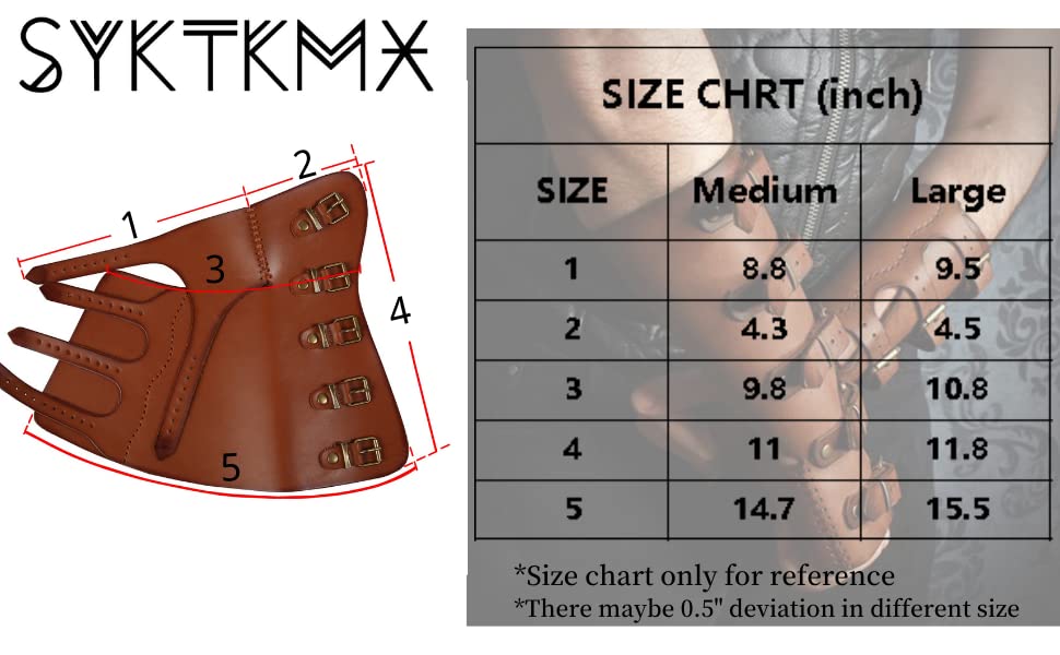 Syktkmx Roller Buckle Pleather Armor Gauntlet Bracers Wristband Arm Guard Armor Cuff Punk Gothic Medieval Costume Gauntlet Vambraces Syktkmx