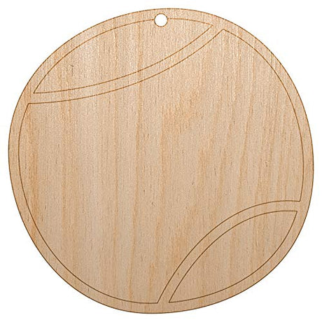 Tennis Ball Doodle Unfinished Craft Wood Holiday Christmas Tree DIY Pre-Drilled Ornament Sniggle Sloth