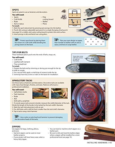 Get Started in Leather Crafting: Step-by-Step Techniques and Tips for Crafting Success (Design Originals) Beginner-Friendly Projects, Basics of - WoodArtSupply