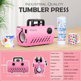 11-30 OZ Tumbler Heat Press Machine, Mug Cup Heat Press DIY Sublimation for 11OZ 16OZ 20OZ 30OZ Skinny Tumblers Glass/Ceramic/Aluminium Mug Coffee Whubefy