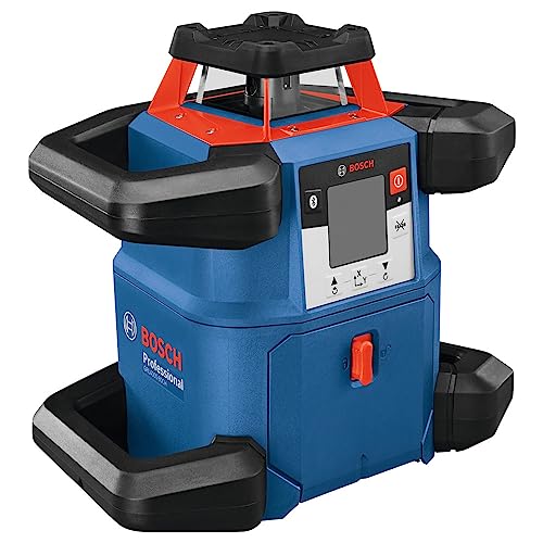 BOSCH REVOLVE4000 GRL4000-80CHVK 18V Exterior 4000ft Range Horizontal/Vertical Self-Leveling Cordless Rotary Laser Kit w/ Bluetooth Connectivity, - WoodArtSupply