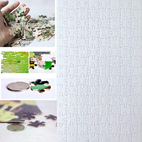 10 Sets Blank Sublimation A4 Jigsaw Puzzle with 120 Pieces DIY Heat Press Transfer Crafts A4 Thermal Transfer Puzzle Wholesale DIY Thermal Transfer