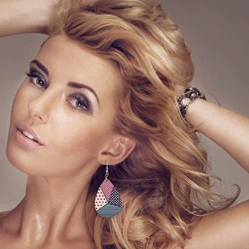 ZOCONE 60 Pcs Sublimation Earrings Blank Bulk, Sublimation Printing Earrings Unfinished Teardrop Heat Transfer Earring Pendant with Earring Hooks ZOCONE