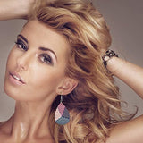 ZOCONE 60 Pcs Sublimation Earrings Blank Bulk, Sublimation Printing Earrings Unfinished Teardrop Heat Transfer Earring Pendant with Earring Hooks ZOCONE