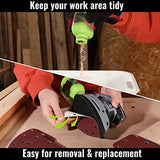 WORKPRO Detail Sander, 13,000 OPM Compact Electric Sander with Dust Collector, 1.6Amp Power Sander with 15PCS Sanderpapers for Tight Spaces WORKPRO