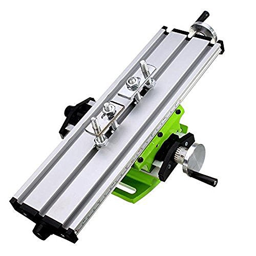 Mini Milling Machine Work Table Vise Portable Compound Bench X-Y 2 Axis Adjustive Cross Slide Table , for Bench Drill Press 12.2inches-3.54" (310mm - WoodArtSupply