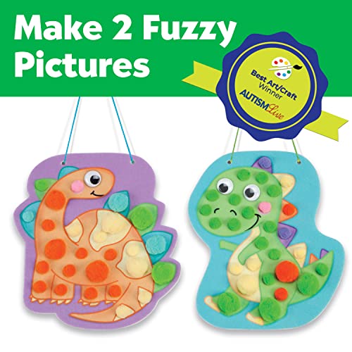 Creativity for Kids Pom Pom Pictures: Dinosaurs - Toddler Learning Toys, Sensory Play for Ages 3+ Creativity for Kids