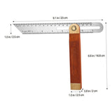 Carpentry Square 9Inch Carpentry Square Try Square Adjustable Sliding Bevel Gauge Hardwood Handle Stainless Steel Blade for Craftsman Woodworking LokweeTal
