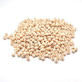 cozyou 100 Pcs 20mm Natural Wood Beads Unfinished Round Ball Wooden Loose Beads for Garland, Home Decor, DIY Crafts cozyou