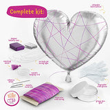 3D String Art Kit for Kids - Makes a Light-Up Heart Lantern - 20 Multi-Colored LED Bulbs - Kids Gifts - Crafts for Girls and Boys Ages 8-12 - DIY Dan&Darci