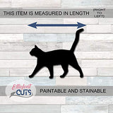 Cat Wooden Cutouts for crafts, Laser Cut Wood Shapes 5mm thick Baltic Birch Wood, Multiple Sizes Available Elliefont Styles