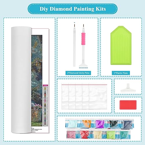 LWZAYS Dragon Diamond Painting Kits for Adults - 5D Full Round Drill  Stained Glass Dragon Diamond Art Kits for Adults, Diamond Dots Gem Art for  Home