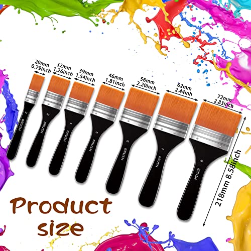 Brushes For Painting, Nylon Hair Brush, Kids, Artists- Art Brushes For  Acrylic Painting, 2cm Width