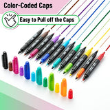 Mr. Pen- Dual Tip Permanent Markers, 12 Pack, Fine & Ultra Fine Tip, Fine Tip Permanent Markers, Fine Tip Marker, Permanent Markers Fine Point, Fine Mr. Pen