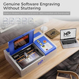 Monport 40W 2.0 Laser Engraver (8" X 12"), Lightburn Compatible CO2 Laser Engraver & Cutter with Adjustable Laser Head, Air Assist, Red Dot Guidance, Monport