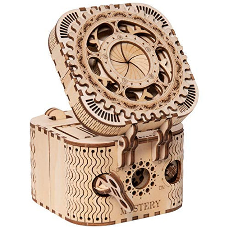 ROKR Treasure Box 3D Wooden Puzzle with Combination Lock Mechanism for Adults and Teens ROKR
