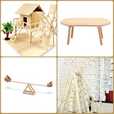 KTOJOY 25PCS Dowel Rods Wood Sticks Wooden Dowel Rods - 1/4 x 12 Inch Precut Dowels for Crafting, Hardwood Dowel Rod Assortment, Wooden Rod Sticks KTOJOY