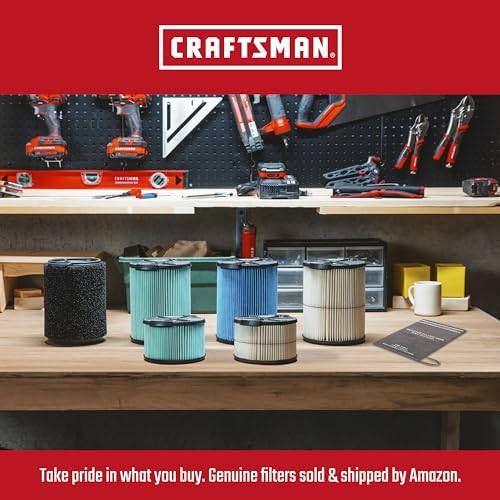 CRAFTSMAN CMXEVBE17594 12 Gallon 6.0 Peak HP Wet/Dry Vac, Portable Shop Vacuum with Attachments Craftsman