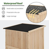 MCombo 30" Deep Wood Sheds & Outdoor Storage, Outside Garden Tool Cabinet Shed with Removable Shelf, Outdoor Storage Cabinet Shed Waterproof for MCombo