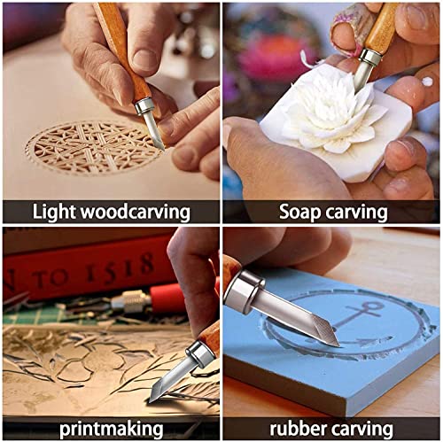 Wood Carving Tools Kit-Premium12pcs SK5 Hand Carving Tools Set,Professional Carving Kits for Beginners, Perfect Carving Knife Set for Carving CarClothes