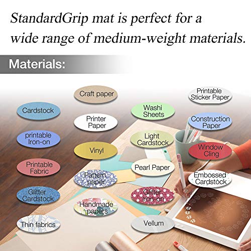 DOOHALO Cutting Mat for Cricut Maker and Cricut Explore Air2/One Smart Cutting Machine Expression 12 X 24 inch 3 Pack Replacement Variety Adhesive DOOHALO