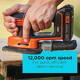 BLACK+DECKER 20V MAX* Sheet Sander (BDCMS20C) (Pack of 1) BLACK+DECKER