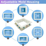 Nomanak 2-Pack Adjustable Mold-Housing for Silicone Molds-Making - Silicone Molds, Mold Making Silicone Rubber, Mold Housing Kit, Housing Frame for Nomanak