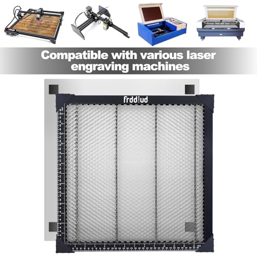 Frddiud Honeycomb Laser Bed, 15.7 x 15.7 x 0.8 inch laser cutting bed for CO2&Laser Engraving, with Aluminum Plate, Can Quickly Dissipate Heat and - WoodArtSupply