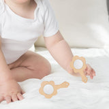 KALLORY DIY Wood Mirror Craft Unfinished Handheld Mirror Wooden Mirror Toys Mini Wooden Princess Mirror for Kids DIY Handmade Craft 18pcs KALLORY