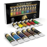 MyArtscape Acrylic Paint Set - 12 x 12ml Tubes - Lightfast - Heavy Body MyArtscape