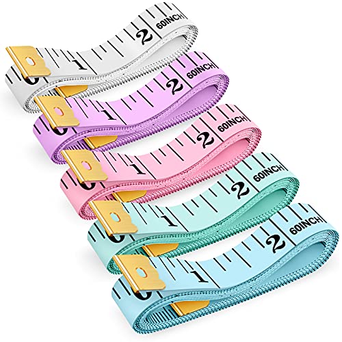 Tape Measure, iBayam Soft Ruler Measuring for Body Weight Loss Fabric Sewing Tailor Cloth Vinyl Measurement Craft Supplies, 60-Inch Double Scale iBayam
