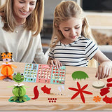 Coola Animal Craft Kit for Kids - Art and Craft DIY Early Educational Toys Suitable for Girls & Boys Pack 6 Include Frog Fox Elephant Rabbit owl Coola